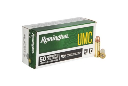 Remington UMC 130 gr Full Metal Jacket .38 Spl Ammo, 50/box - L38S11