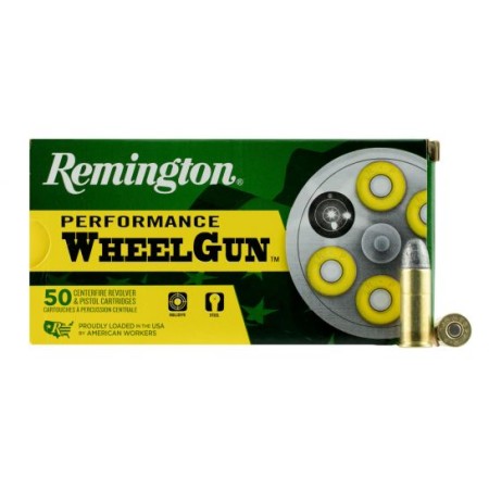 Remington Performance Wheelgun .44 Special 246 Grain Lead Round Nose Centerfire Pistol Ammo, 50 Rounds, 22333