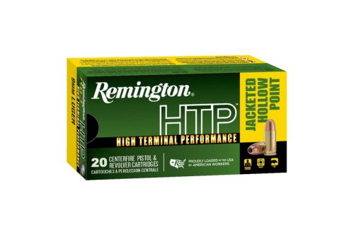 Remington Ammunition RTP9MM8A HTP  9mm Luger 147 gr Jacketed Hollow Point (JHP) 20 Bx/ 25 Cs