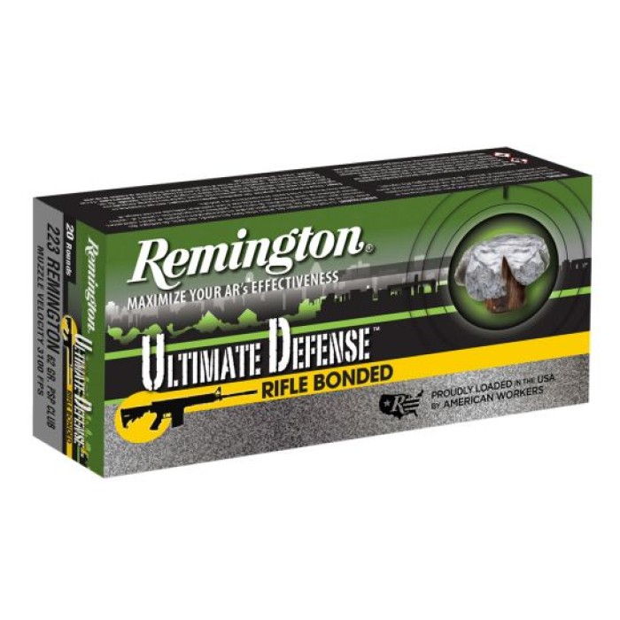 Remington Ultimate Defense Rifle 62 gr Core-Lokt Ultra Bonded, PSP Club .223 Rem Ammo, 20/box - RD223R4