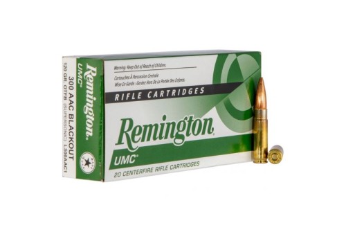 Remington UMC 120 gr Open Tip Flat Base .300 Blackout Ammo, 20/box - L300AAC1