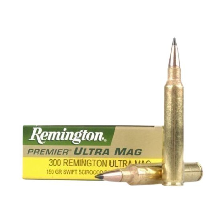 Remington Premier Scirocco Bonded .300 RUM 180 Grain Swift Scirocco Bonded Centerfire Rifle Ammo, 20 Rounds, 27936