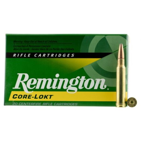 Remington Core-Lokt 250 gr Pointed Soft Point .308 Win Mag Ammo, 20/box - R338W2