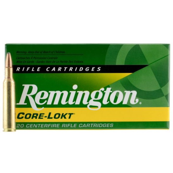 Remington Core-Lokt 100 gr Pointed Soft Point 6mm Rem Ammo, 20/box - R6MM4