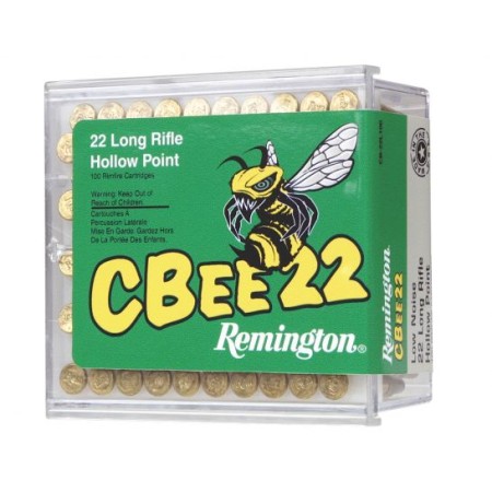 Remington CBEE 22 33 gr Plated Truncated Cone HP .22lr Ammo, 100/box - CB22L100