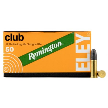 Remington Eley Club Xtra 40 gr Lead Round Nose .22lr Ammo, 50/box - RE22CX