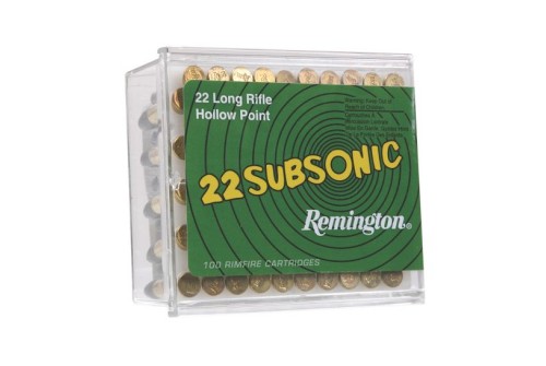 Remington 22 Subsonic 38 gr Lead Hollow Point .22lr Ammo, 100/box - SUB22HP1