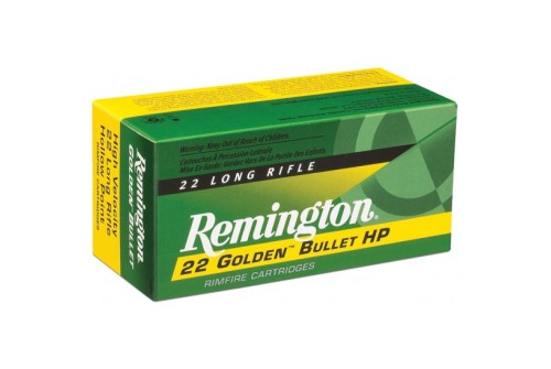 Remington 22 Golden Bullet 36 gr Plated Hollow Point .22lr Ammo, 225/box - 1622E