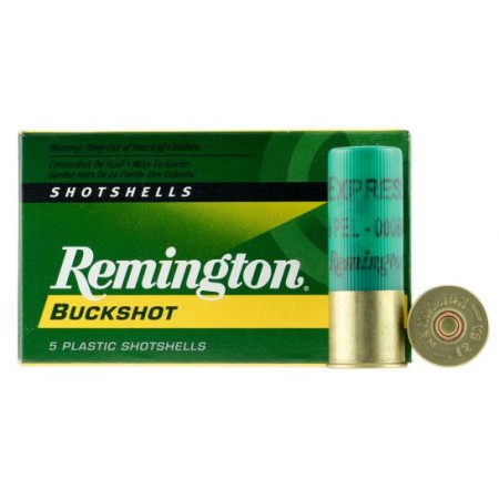 Remington Express 2.75" 12 Gauge Ammo 000 Buck, 5/box - 12B000