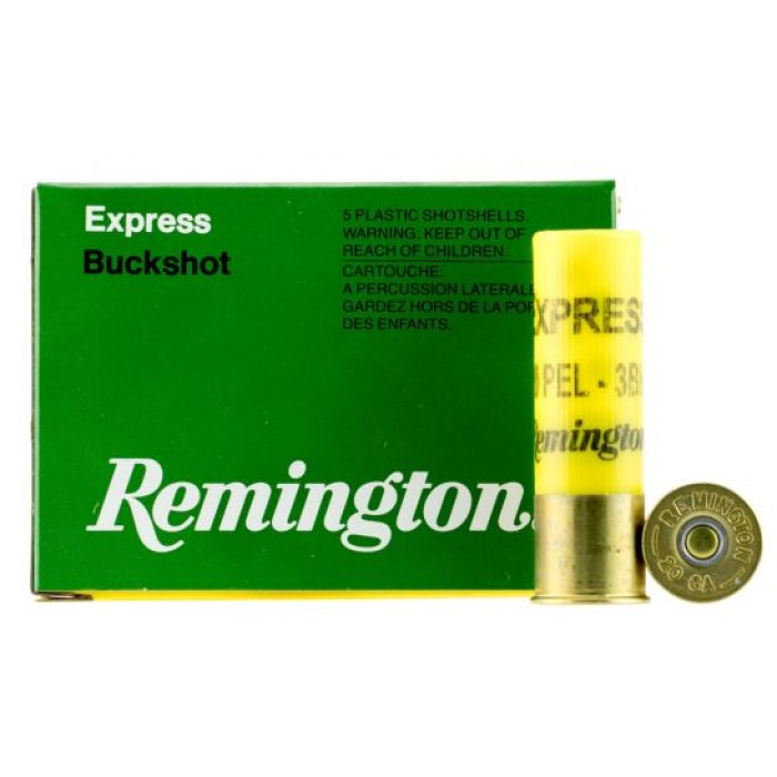 Remington Ammunition 20B3 Express  20 Gauge 2.75in 20 Pellets 3 Buck Shot 5 Bx 50 Cs