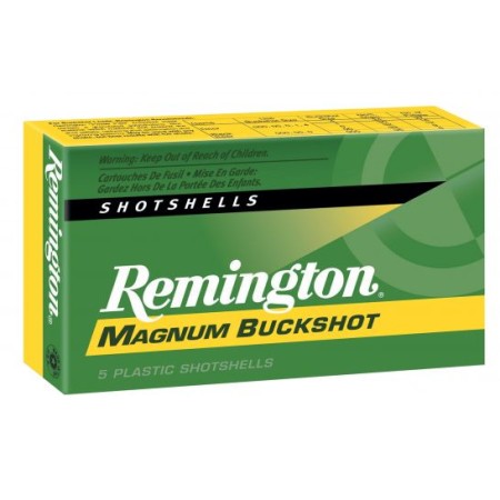 Remington Express Magnum 2.75" 12 Gauge Ammo 00 Buck, 5/box - 12SB00