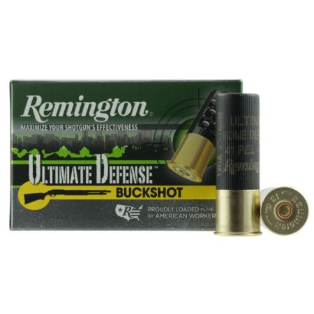 Remington Ultimate Defense 3" 12 Gauge Ammo 4 Buck, 5/box - 12HB4HD