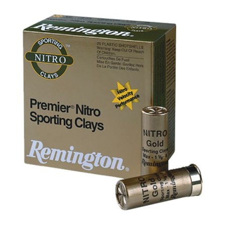 Remington Premier Nitro Sporting Clays 2.75" 12 Gauge Ammo 7-1/2, 25/box - STS12NSC17
