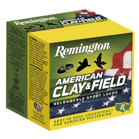 Remington American Clay & Field Sport 2.75" 12 Gauge Ammo 8, 25/box - HT12L8