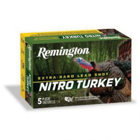 Remington Nitro Turkey 3" 12 Gauge Ammo 5, 5/box - NT12H5A