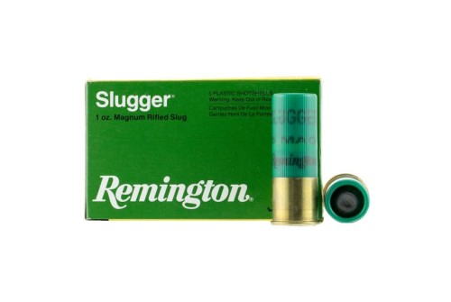 Remington Slugger 2.75" 12 Gauge Ammo, 5/box - S12SRS