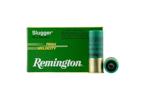 Remington Slugger High Velocity 2.75" 12 Gauge Ammo, 5/box - SPHV12RS