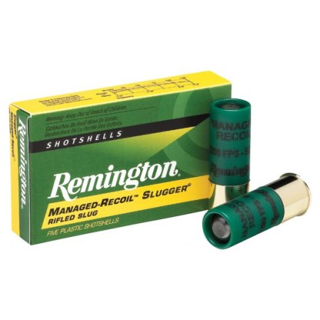 Remington Managed-Recoil Slugger 12GA 2.75-inch 1oz Rifled Slug 5Rds