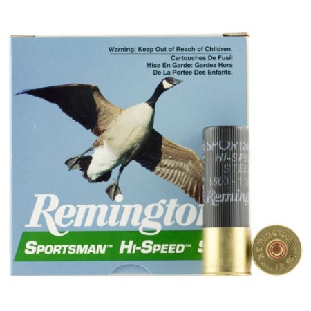 Remington Sportsman, Hi-Speed Steel 3" 12 Gauge Ammo 4, 25/box - SSTHV12H4