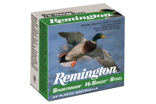 Remington Sportsman, Hi-Speed Steel 3" 12 Gauge Ammo 4, 25/box - SSTHV12HM4
