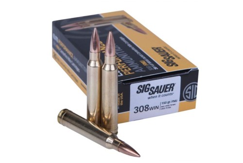 Sig Sauer Elite Ball 150 gr Full Metal Jacket .308 Win Ammo, 20/box - E308B120