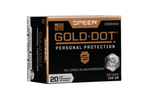Speer Gold Dot 158 gr Hollow Point .357 Mag Ammo, 20/box - 23960GD