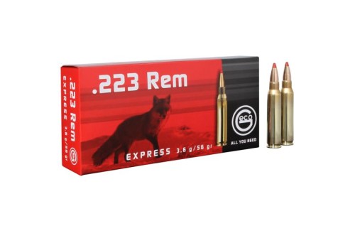 Geco Express 56 gr Express Tip .223 Rem Ammo, 20/box - 283340020