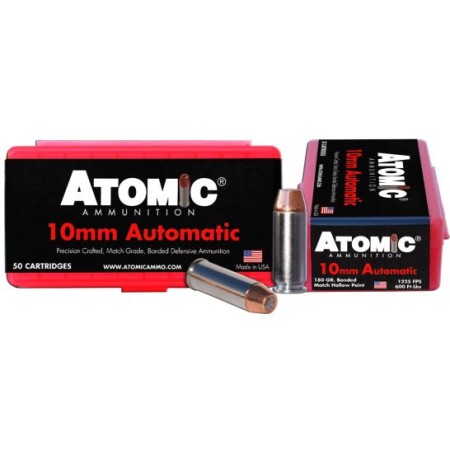 Atomic 00432 Pistol  10mm Auto 180 gr Bonded Match Hollow Point 50 Bx/ 10 Cs