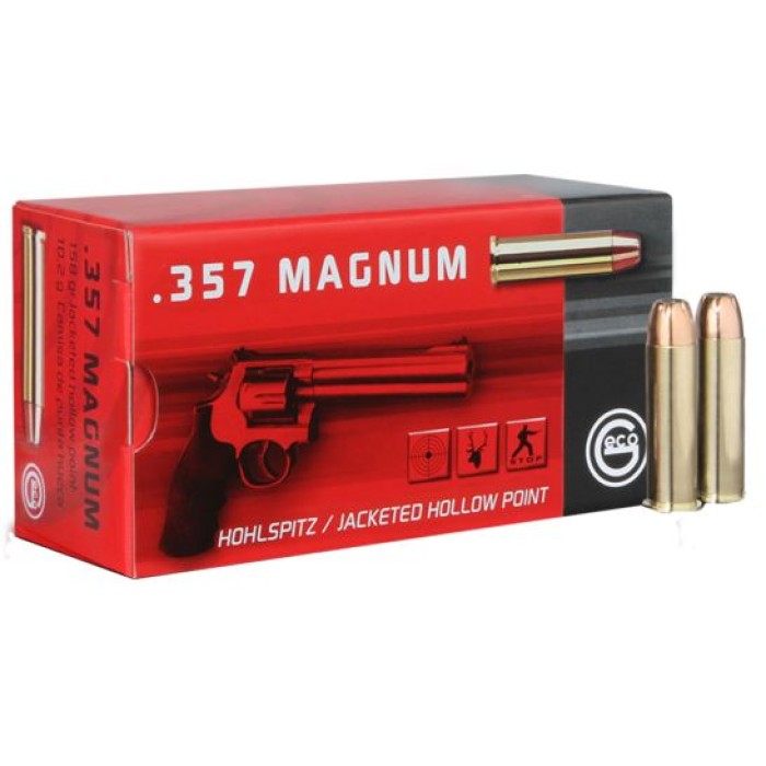 Geco 158 gr Hollow Point .357 Mag Ammo, 50/box - 204340050