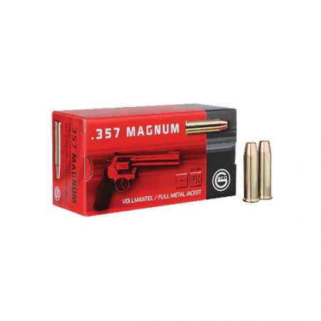 Geco 158 gr Full Metal Jacket Flat Nose .357 Mag Ammo, 50/box - 272040050