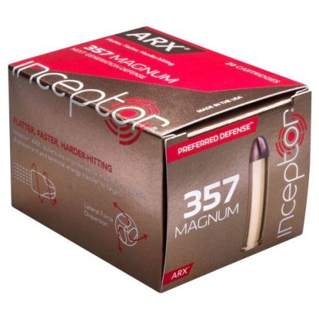 Ruag Ammo Inceptor .357 Magnum 86Gr Arx 20-Pack 357ARXBR-86-20 810678030182