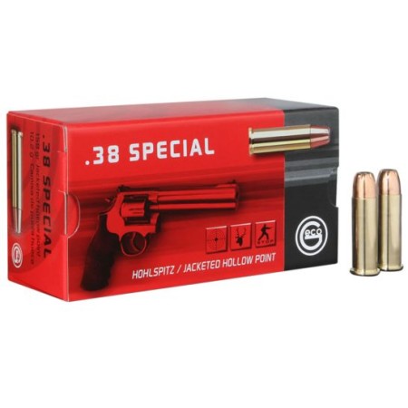 Geco 158 gr Jacketed Hollow Point .38 Spl Ammo, 50/box - 271740050