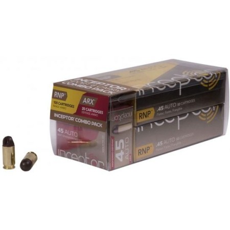 Inceptor Sport & Carry 45 ACP 135/118gr, RNP/ARX, 120rd Box