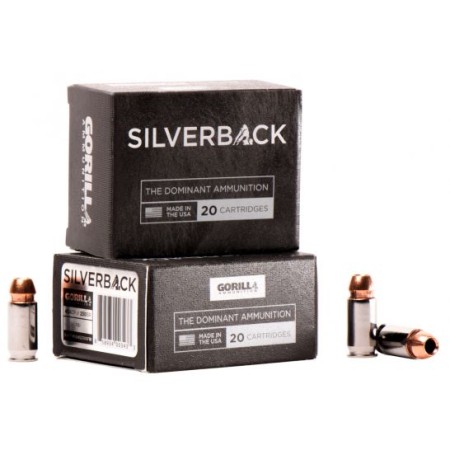 Gorilla Ammunition Silverback FBI Penetration 230 gr Solid Copper Hollow Point .45 ACP Ammo, 20/box - SB45230FBI