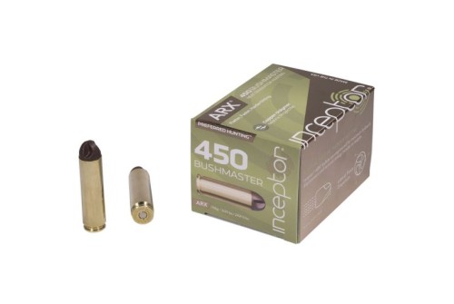 Inceptor Preferred Hunting 158 gr ARX .450 Ammo, 20/box - 450BMARXBR15