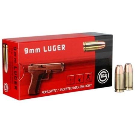 Geco 9mm 115gr, Jacketed Hollow Point, 50rd/Box