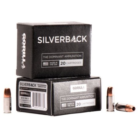 Gorilla Ammunition Silverback 115 gr Solid Copper Hollow Point 9mm Ammo, 20/box - SB9115SD