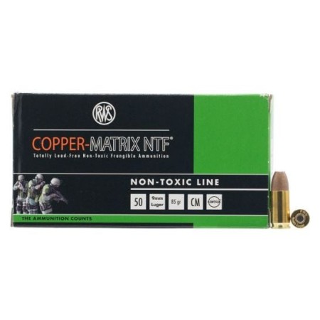 Ruag Ammotec 290040050 Copper Matrix 9mm 85gr Non-Toxic/Frangible 50rds