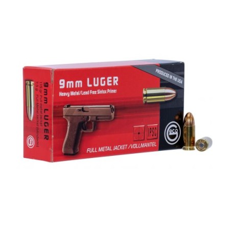 Geco 292240050 Pistol  115 GR Full Metal Jacket (Fmj) 50 Bx/ 20 CS