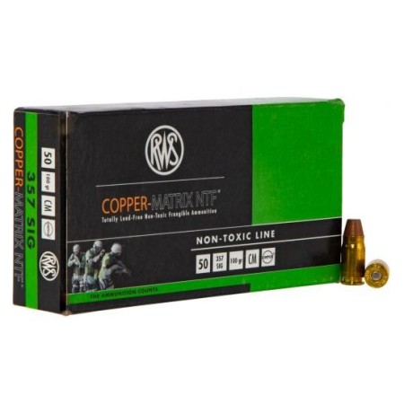 Ruag Copper Matrix NTF 357 Sig, Frangible, 50rd Box