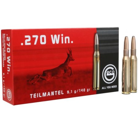 Geco Teilmantel 140 gr Soft Point .270 Win Ammo, 20/box - 282240020