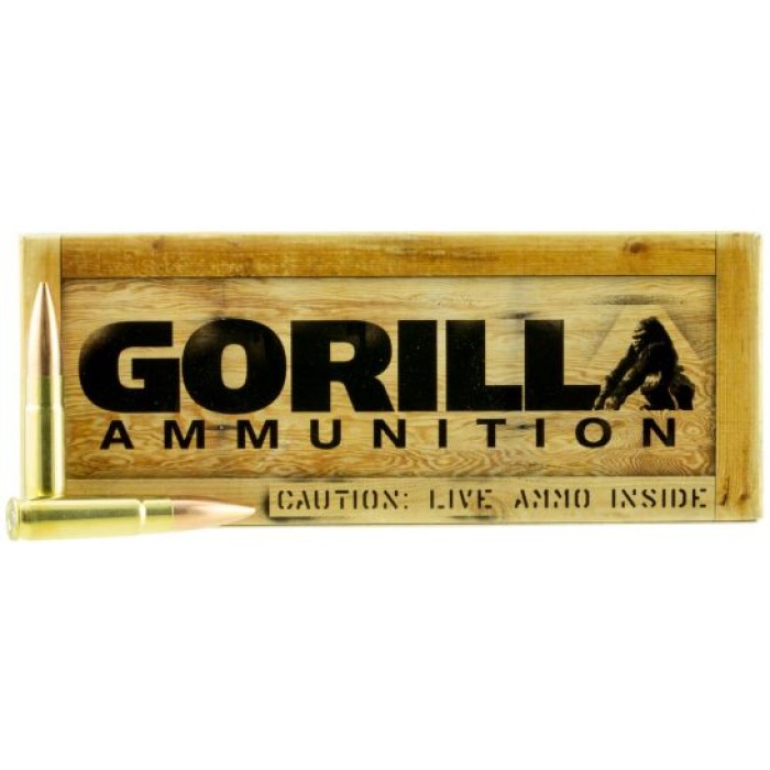 Gorilla Ammunition 220 gr Sierra MatchKing .300 Blackout Ammo, 20/box - GA300220SMKSUB