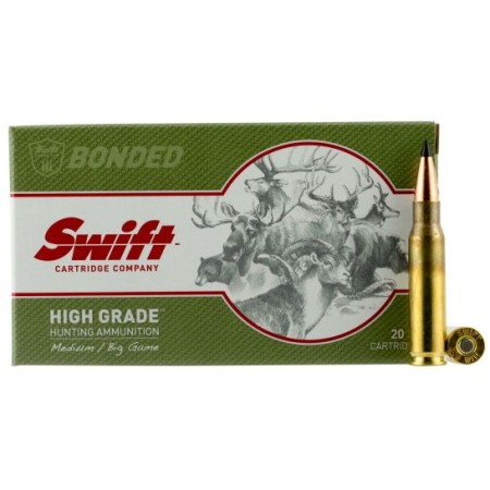 Swift Bullet Company Scirocco II Rifle Ammunition .308 Win 150 gr BT 2856 fps 20 rounds, SB10048