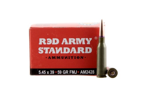 Century Arms Red Army Standard 59 gr Full Metal Jacket Boat Tail 5.45x39mm Ammo, 20/box - AM2428