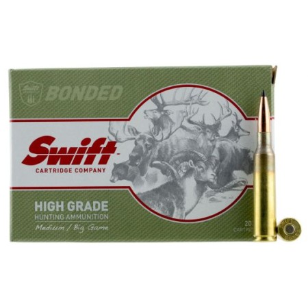 Swift Bullet Company Scirocco 130 gr Spitzer Boat Tail 6.5x55mm Swedish Ammo, 20/box - 10110