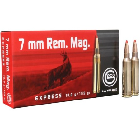 Geco Express 155 gr Express Tip 7mm Rem Mag Ammo, 20/box - 284340020