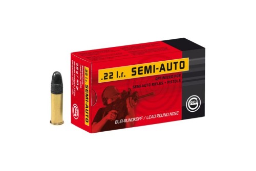 Geco Semi-Auto 40 gr Lead Round Nose .22lr Ammo, 50/box - 259940050