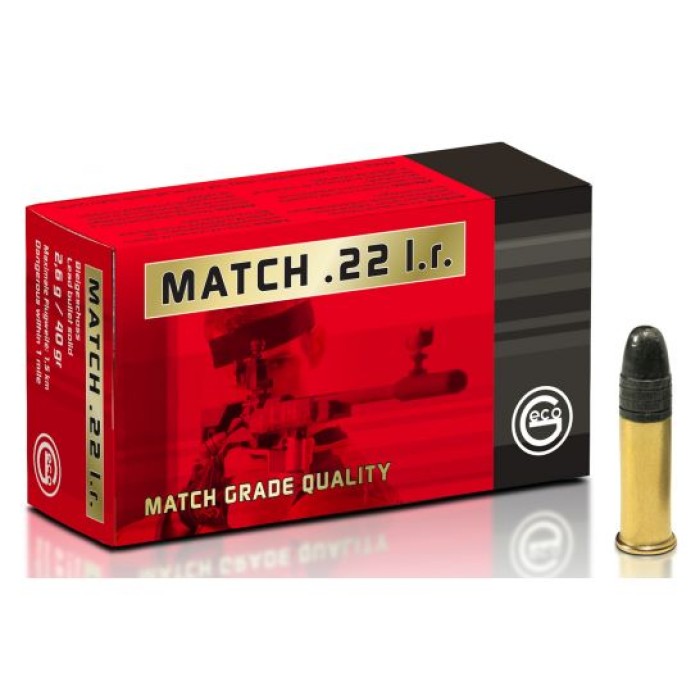 Geco Match, Geco 235940050 22lr Match Lrn      40gr     50rds