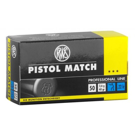 Walther Arms Pistol Match, Wal 2132443   22lr Pistol Match         50