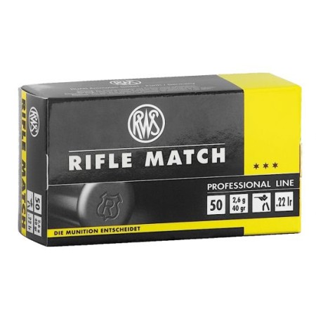 Rws Rifle Match, Rws 2134225   22lr Rifle Match 40gr     50